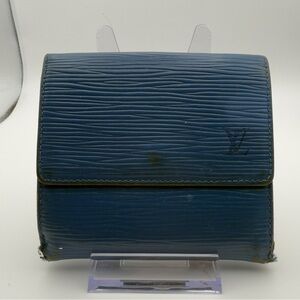 Louis Vuitton Blue Epi Leather Tri-Fold Wallet | Unisex | Pre-Owned |